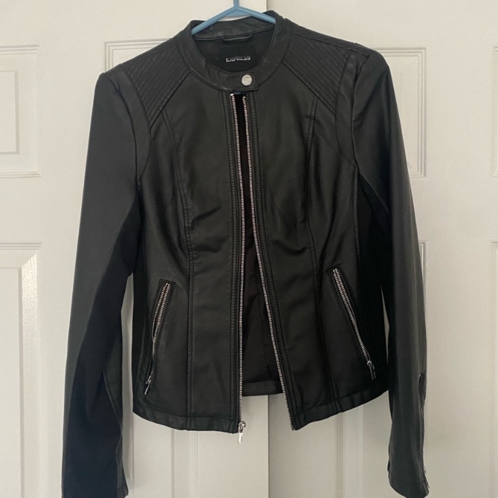 Express Black Leather Jacket